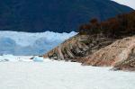 Ice blocked the waters of Lago Argentino