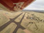 Test flight over Keetmanshoop airfield